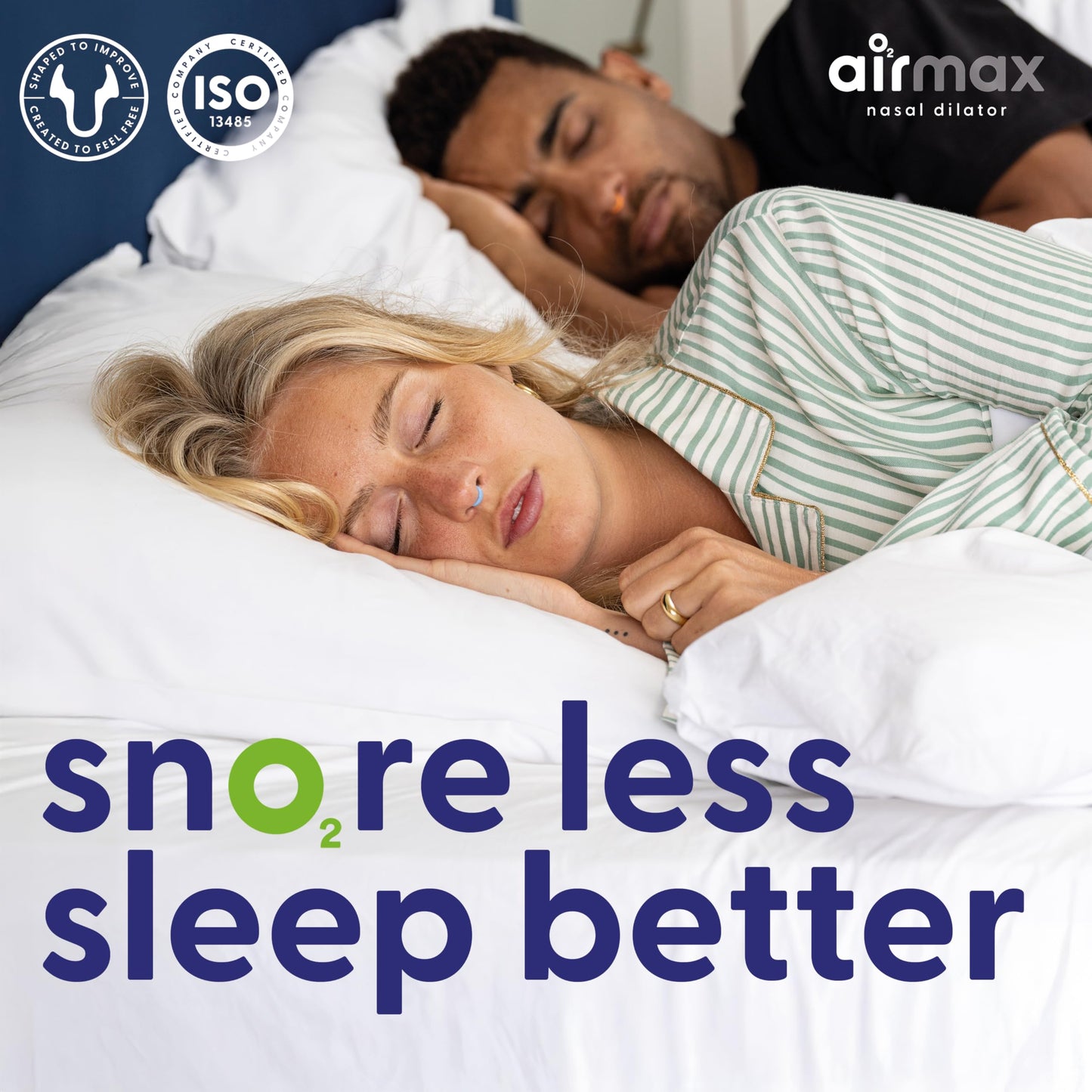 AIRMAX Nasal Dilator for Breathing - 76% More Airflow - Anti snoring Devices - Nostril Opener - Congestion Relief and snoring Solution - 1x Medium Orange