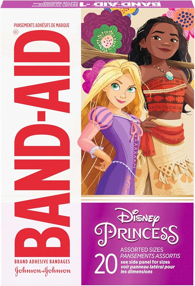 Band-Aid Brand Adhesive Bandages for Minor Cuts & Scrapes, Wound Care Featuring Disney Princess Characters, Fun Bandages f...