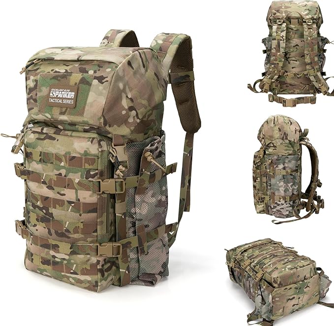 EXCELLENT ELITE SPANKER 40L Camping Hiking Backpack for Men and Women Tactical Military Backpack Large Rucksack Assault Pa...