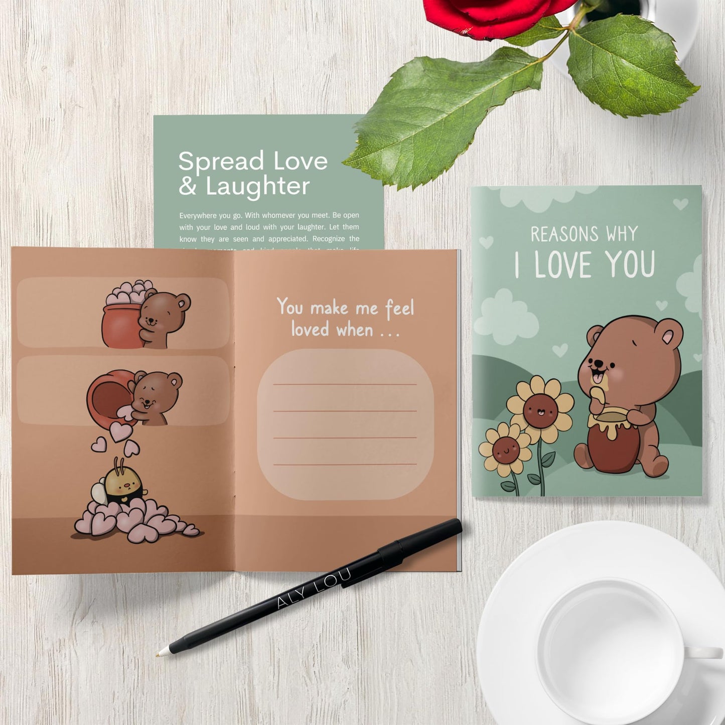 Anniversary Birthday Gift, For Boyfriend Girlfriend, Husband Wife, Dad Mom, Romantic Thoughtful Personalized Gift for Him Her, Reasons Why I Love You (Fill in the Blanks - Reasons Why I Love You)