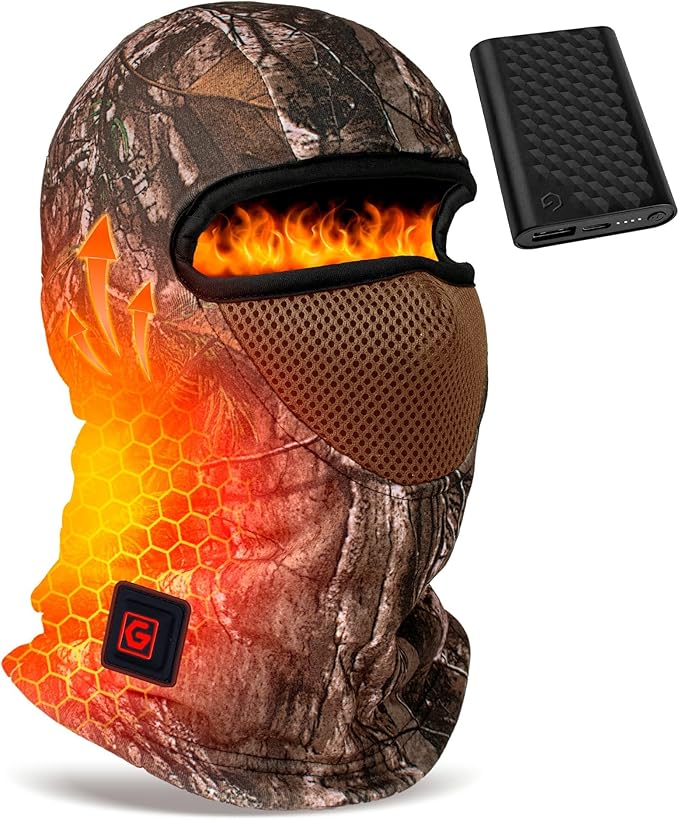 Men Women Heated Balaclava Gear Fishing Hunting Ice Pesca Motorcycle Snowboarding Motocross Motos Climbing Ski Hiking Biki...