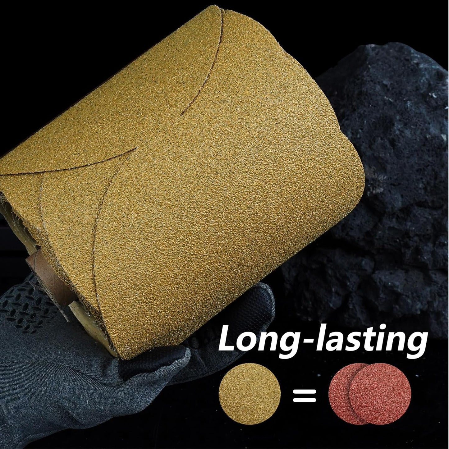 PSA Sanding Discs 6 Inch Adhesive Backed Sandpaper 100 Pack 400 Grit Self Adhesive Sanding Discs for DA Sander Self Stick for Wood, Auto Body Repair, Paint, Metal, and Plastic