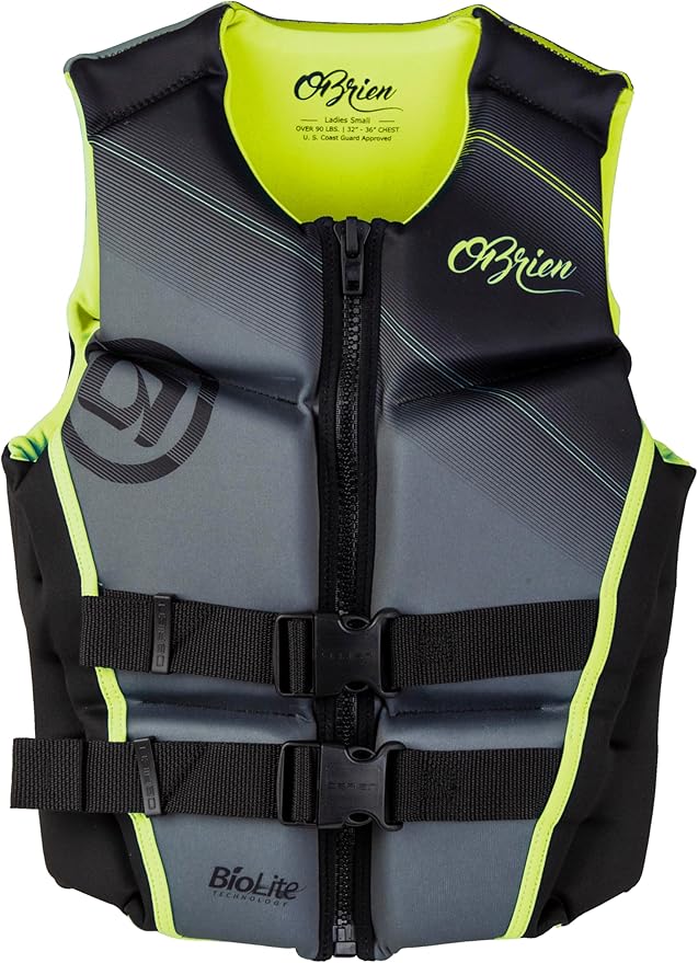 O'Brien Womens Flex V-Back LTD Life Jacket - US Coast Guard Approved Level 70 Buoyancy - Water Sports Activity Including B...