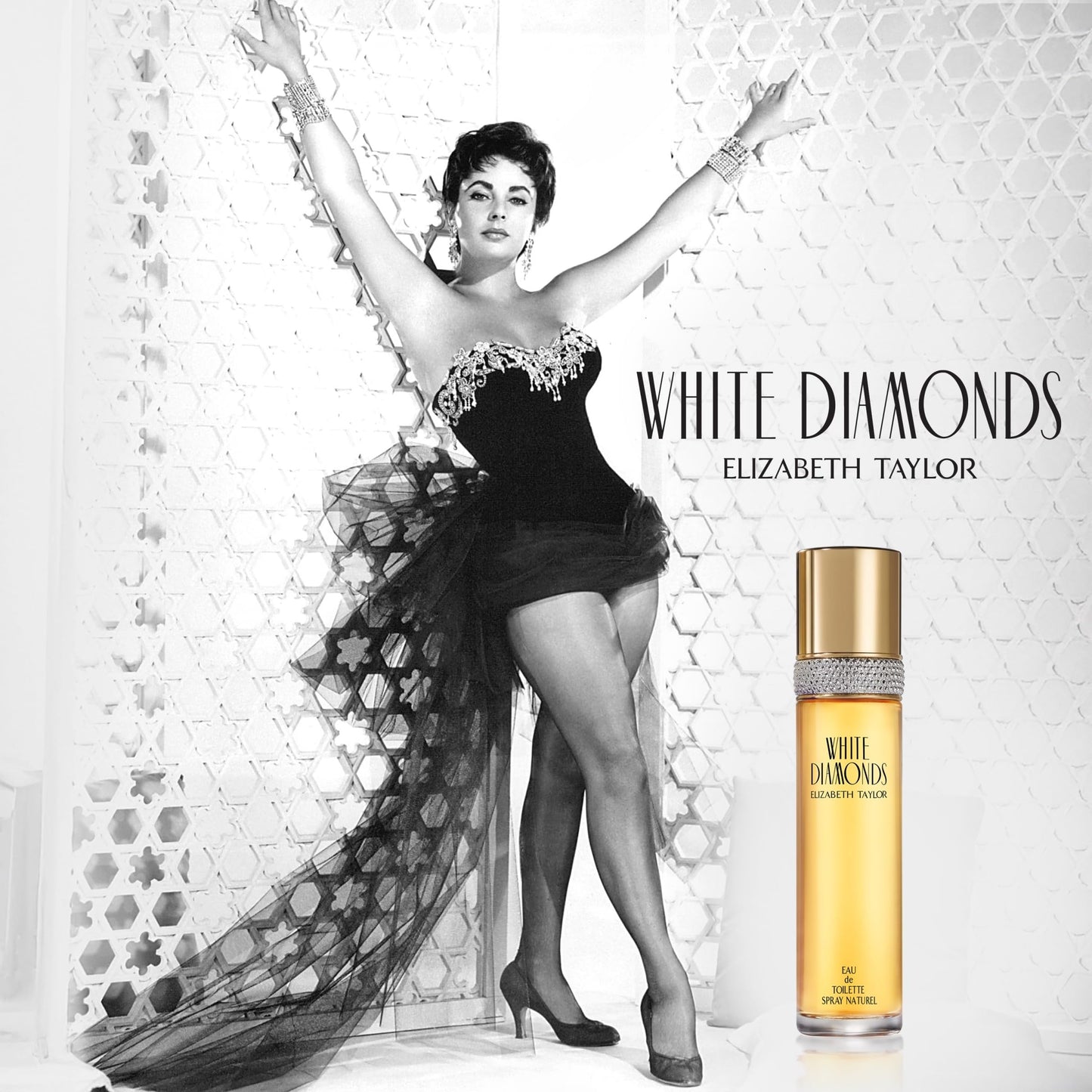 Elizabeth Taylor White Diamonds Women's Perfume, Long-Lasting Floral Fragrance, Eau de Toilette EDT Spray, Stocking Stuffer for Women, 0.5 fl oz