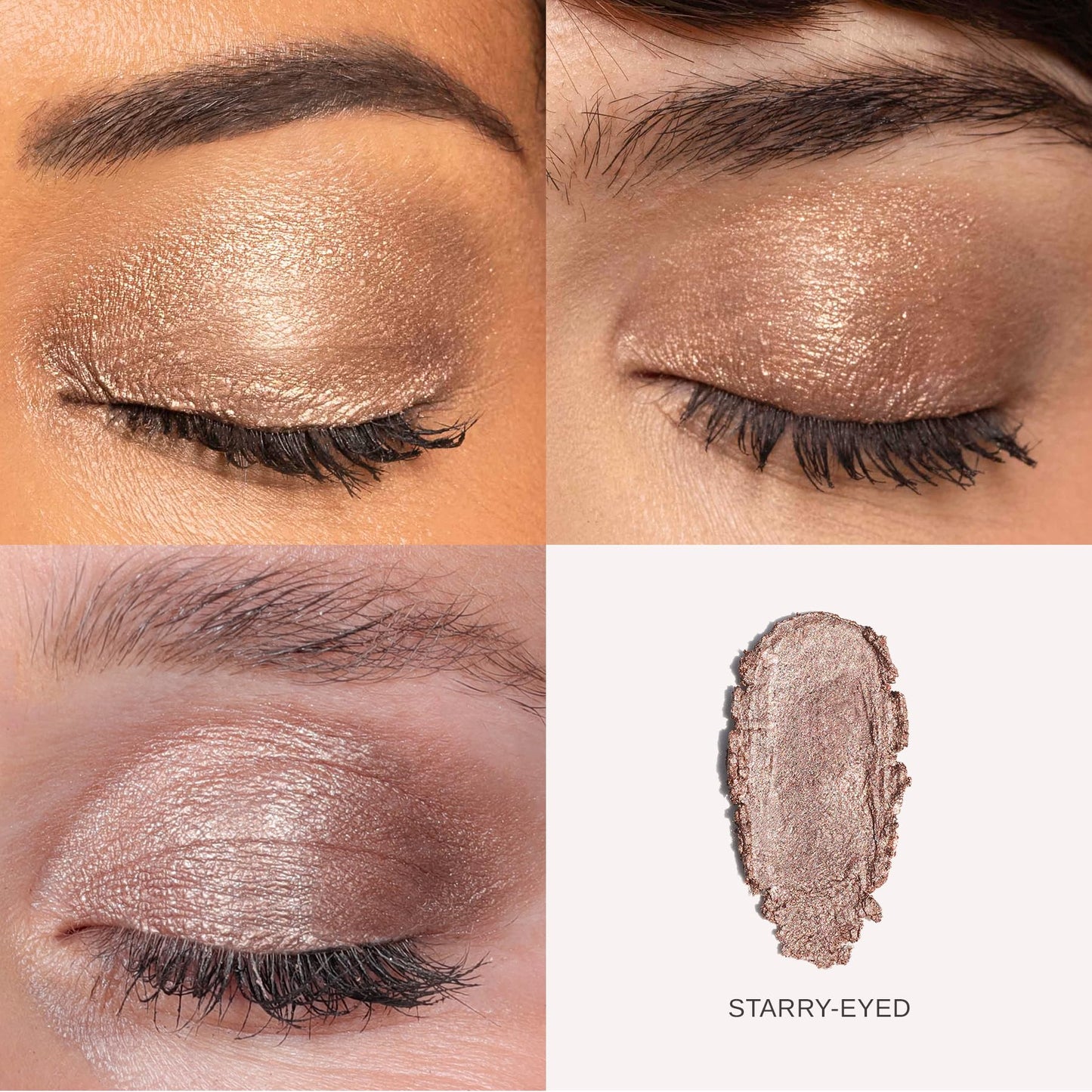 Wander Beauty Wandering Eyes Shadow Stick - Starry-Eyed (Cool Bronze Shimmer) - Smudge and Crease Free Cream Eyeshadow With Tama