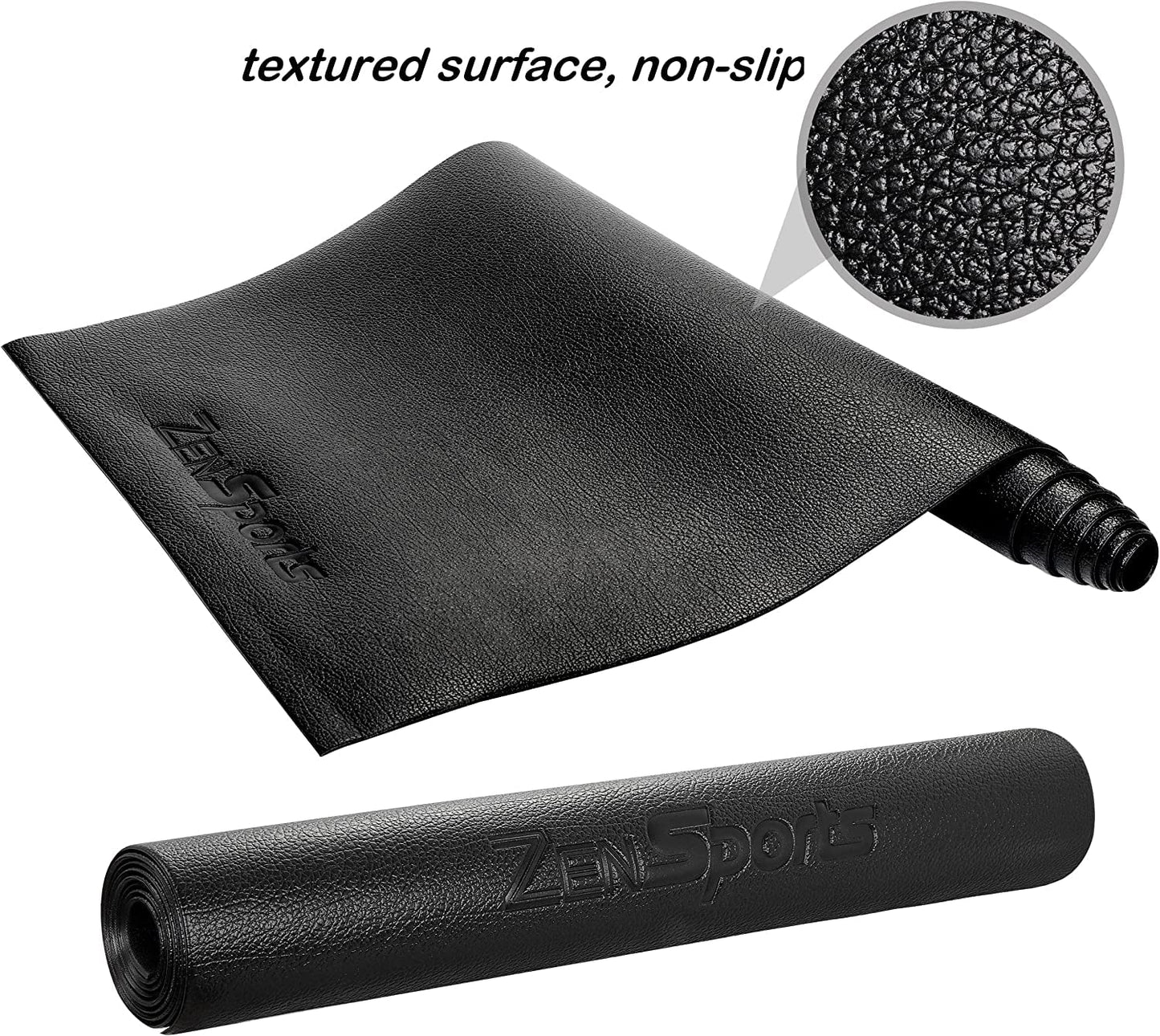 ZENY Exercise Equipment Mat 96''x38'', Exercise Bike, Elliptical, Treadmill Mat, Bike Trainer Pad for Gym Equipment Floor Protector