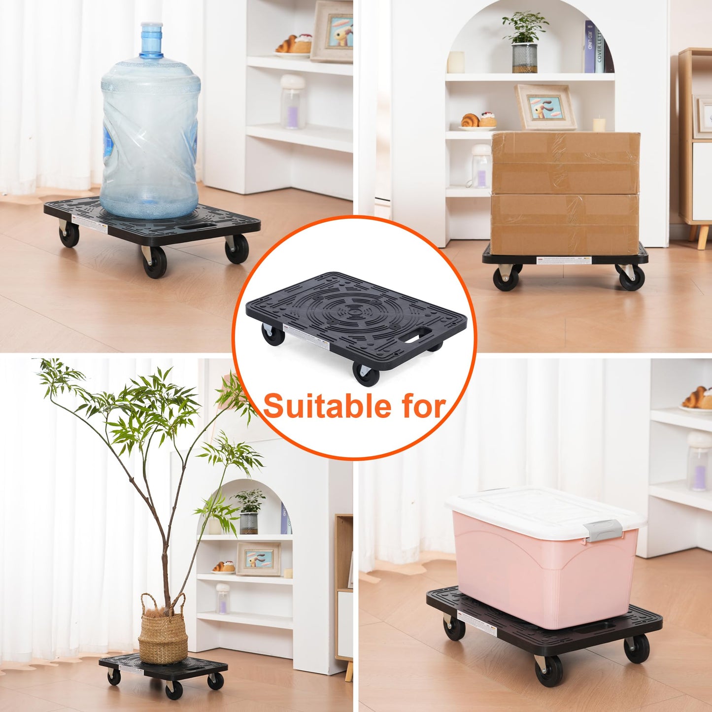 MaxWorks 80854 Furniture Movers Dolly With Wheels - 200 lb. Capacity