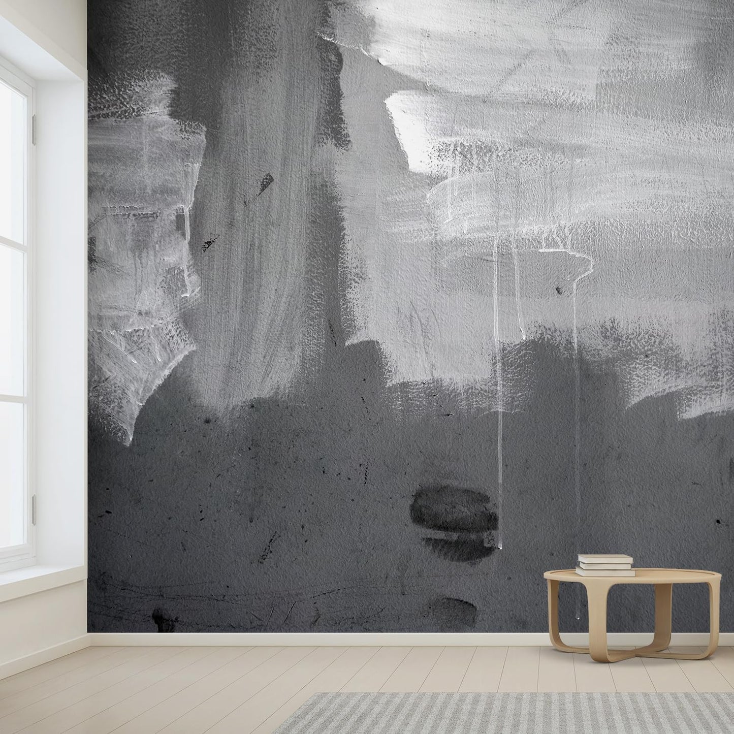 wall26 Grunge Concrete Wall Removable Wall Mural | Self-Adhesive Large Wallpaper - 96x144 inches
