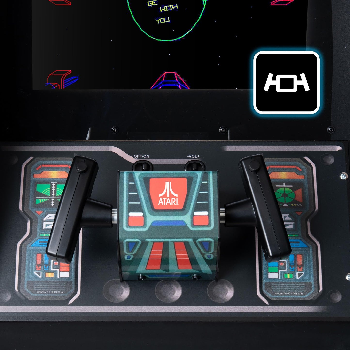 Arcade Classics Atari Star Wars Ultra Series Free Standing Electronic Game w/ 17" Liquid Crystal Screen - Classic Indoor Cabinet Console for Home & Basement Gaming
