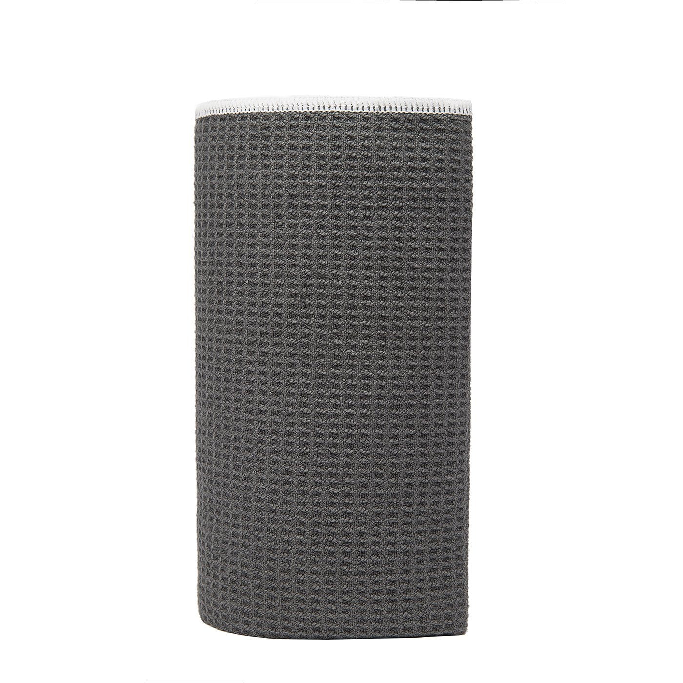 Shandali Stickyfiber Hot Yoga Towel - Silicone Backed Yoga Mat-Sized, Absorbent, Non-Slip, 24" x 72" Bikram, Gym, and Pilates - (Gray, Standard)