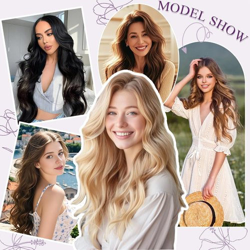 Hair Extensions Clip in Extensions, Clip in Hair Extensions Real Human Hair, 22 Inch Remy Human Hair Extensions Clip ins for Women, 7Pcs 85g, Balayage Chocolate Brown to Caramel Blonde