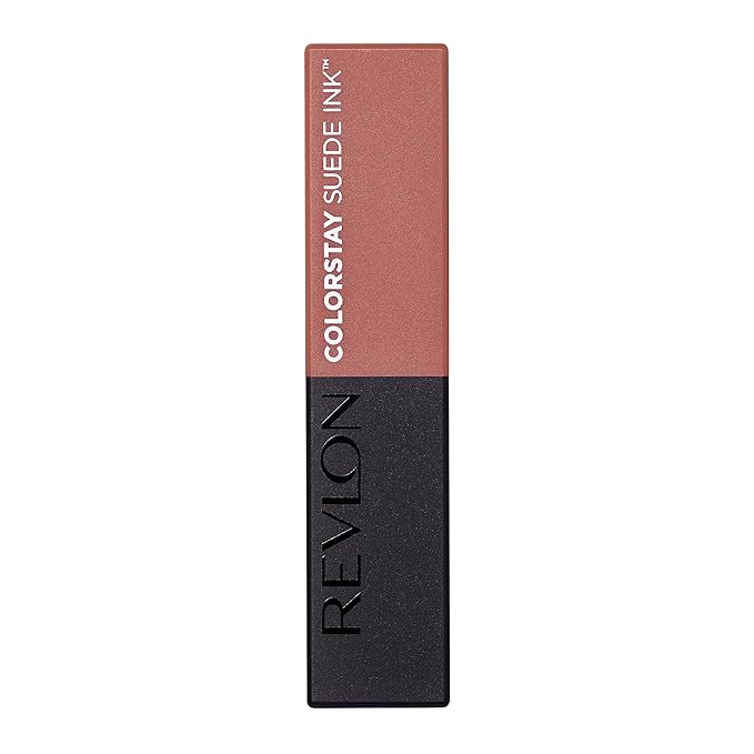 Revlon Lipstick, ColorStay Suede Ink, Built-in Primer, Stocking Stuffer for Women, Waterproof, Smudge-proof, Matte Color, 002 No Rules, 0.09 oz