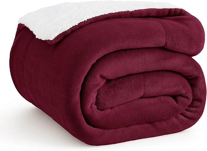 Bedsure GentleSoft Sherpa Fleece Throw Blanket for Couch - Thick and Warm Throw for Girls and Women, Soft Fuzzy Plush Chri...