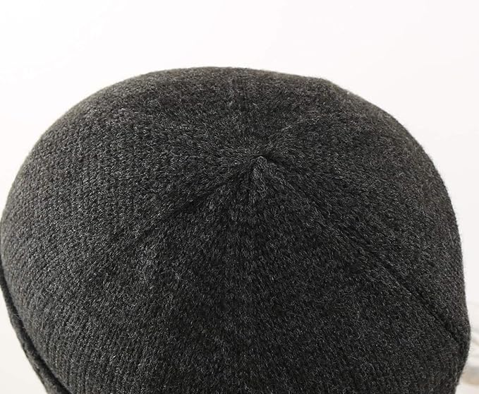 Home Prefer Mens Winter Hat Knit Earflap Hat Stocking Caps with Ears Beanie Hat