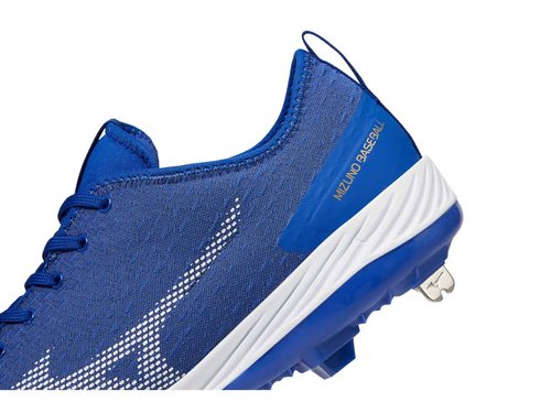 Mizuno Men's Dominant 4 Baseball Shoe, Royal-White, 11.5