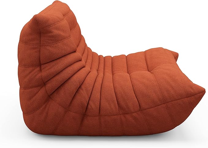 OTDMEL High-end Non-Compression Fireside Togo Chair, Bean Bag Chair for Adults, Comfy Soft Lazy Sofa Floor Lounge Chair for Bedroom, Living Room, Office or Lounge