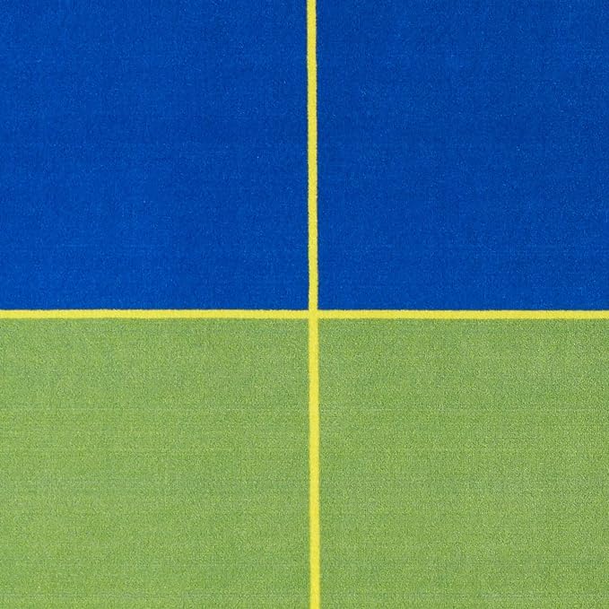 KIDCARPET.COM ABC Rainbow Seating Classroom Rug with 24 Seats, 7'6" x 12' Rectangle, Educational Classroom Rug, Kids Learning Play Mat | Area Rug for Bedroom or Playroom