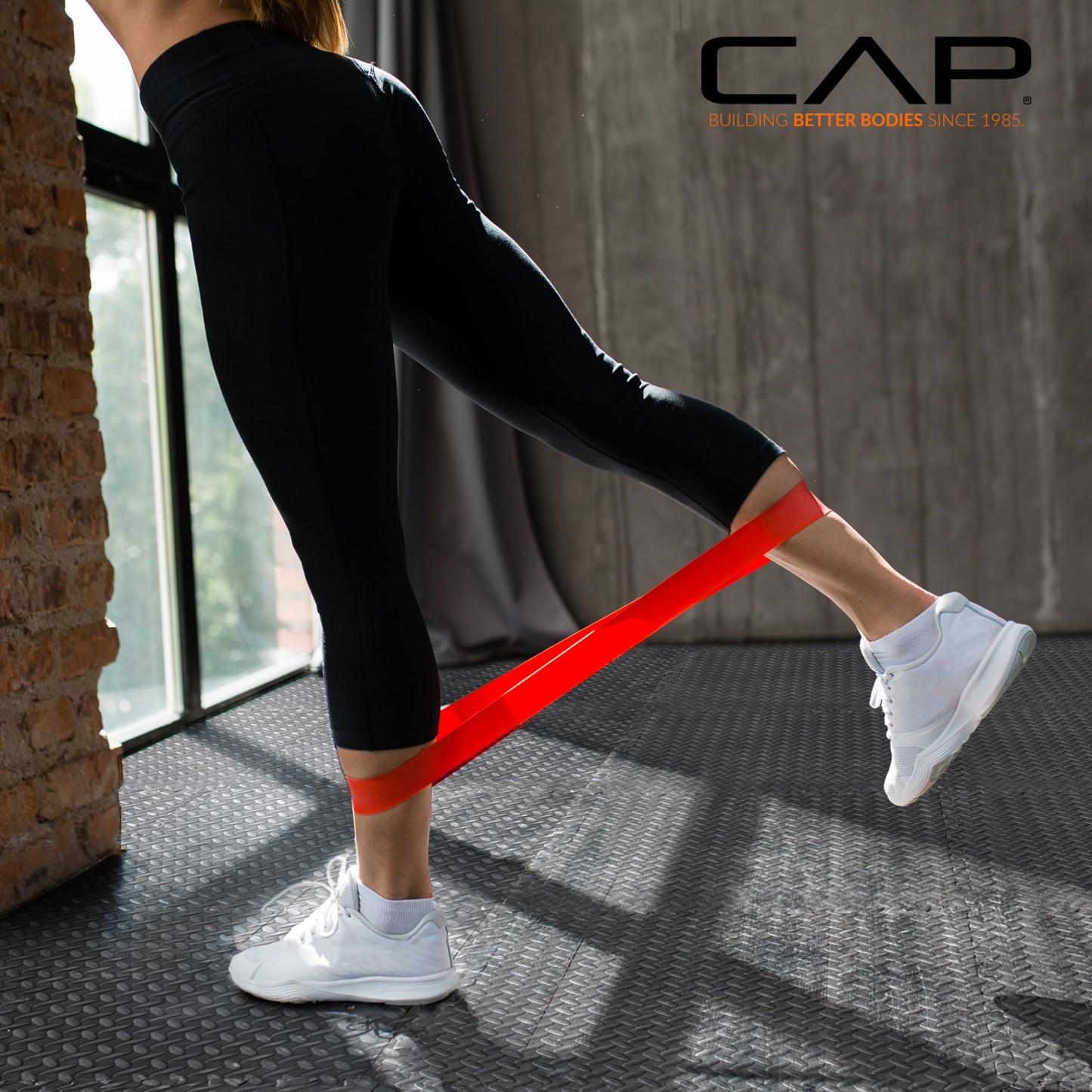 CAP Barbell 1/2-Inch Interlocking EVA Foam Exercise Puzzle Mat Home Gym Flooring - 1 Pack | 24" x 24" x 1/2" | Diamond Pattern - Blue