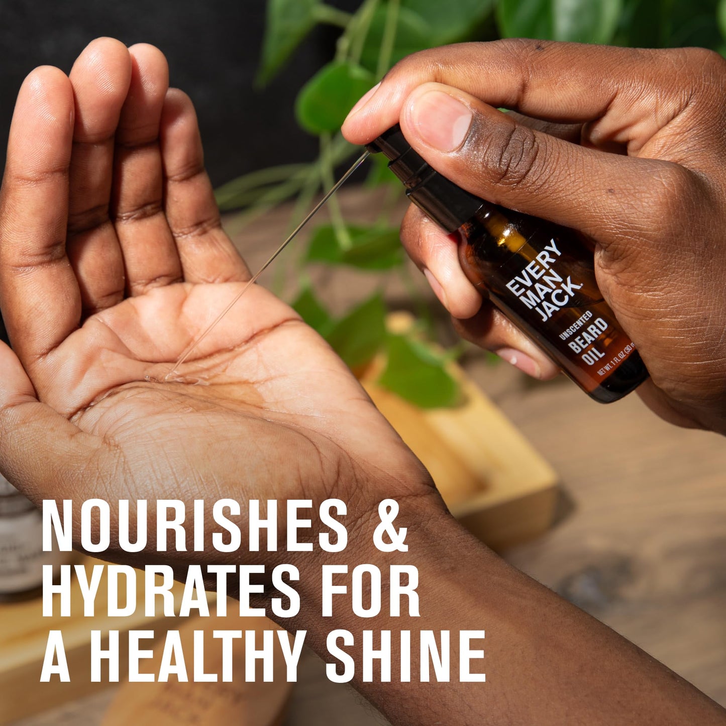 Every Man Jack Mens Beard Oil - Vanilla + Cedar Fragrance - Deeply Moisturizes and Softens Your Beard and Adds a Natural Shine -