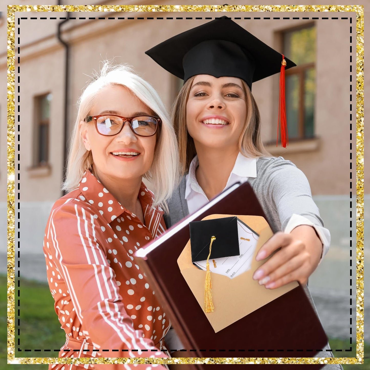 Kosiz 30 Pack Graduation Invitation with Envelopes Graduation Party Invitations Class of 2025 Grad Celebration Announcement Cards Party Supplies for University Masters
