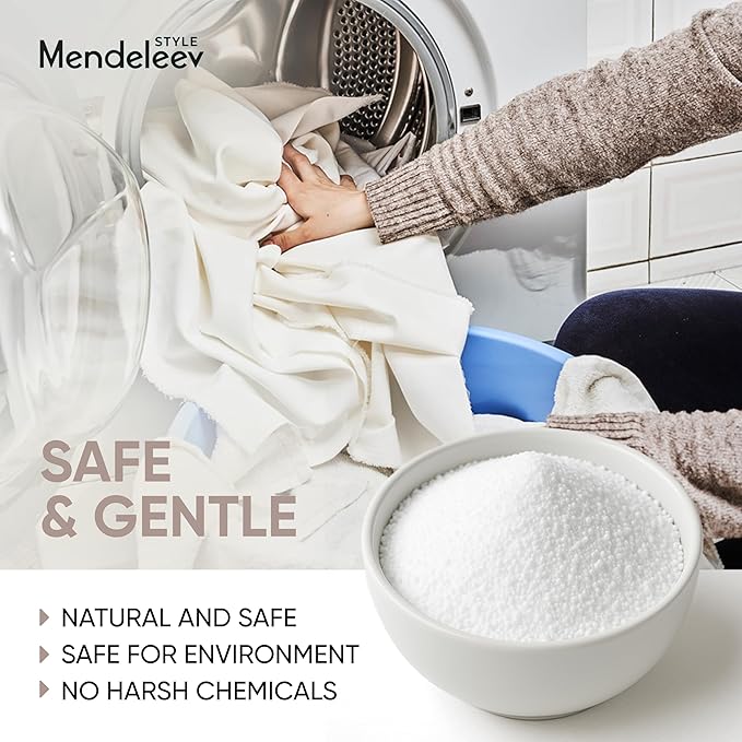 4.6 LB Sodium Percarbonate Laundry Booster – 99.9% Pure | Oxygen Cleaner for Laundry, Floors, Kitchen | Mendeleev Style
