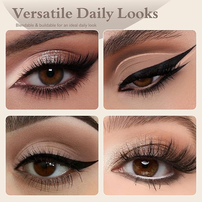 Matte Eyeshadow Palette 2 PCS, Mocha Nude Brown Eye Shadow Palettes Nude Neutral Eyeshadow for Women, Smooth Powder Lightweight Blendable sombras para ojos Compact Daily Eyes Makeup, Set F