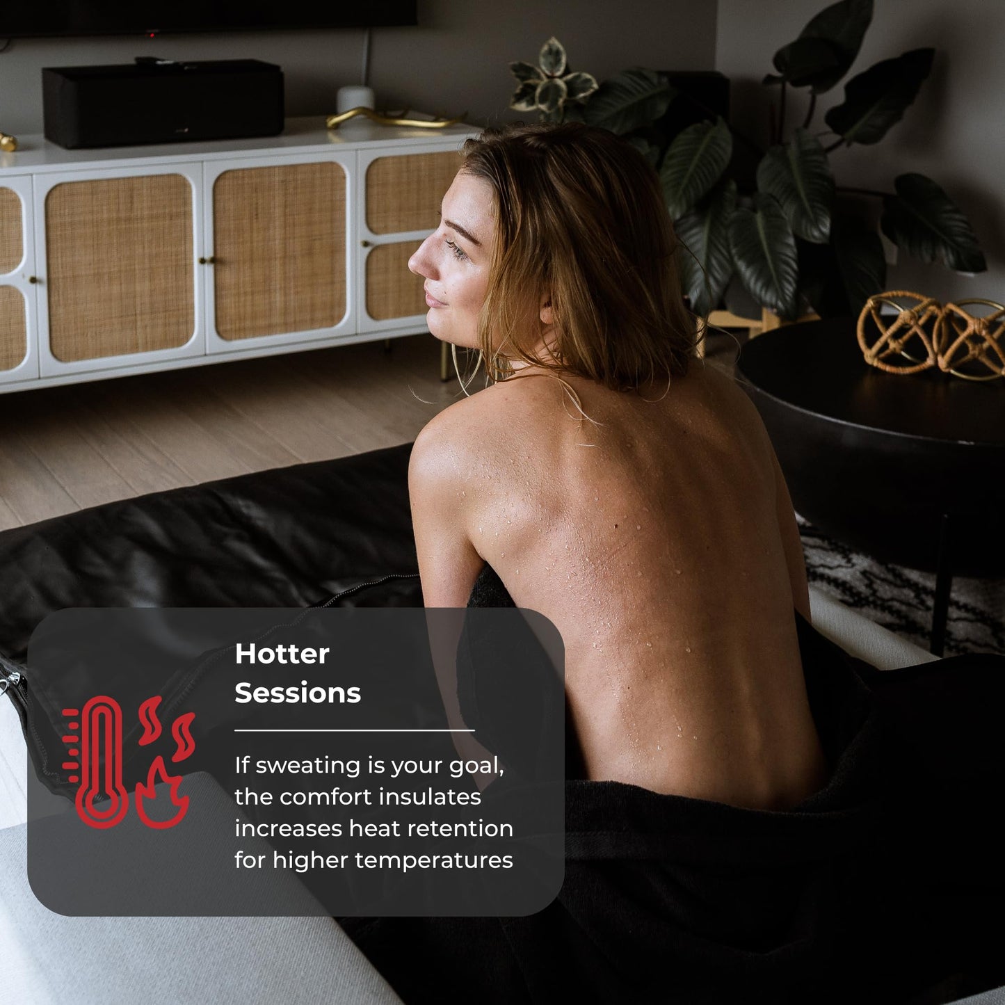 Healix Infrared Sauna Blanket + Comfort Insert Bundle | Portable Far Infrared Sauna Blanket (Zero EMF, Adjustable Heat 77–176°F) with Ultra-Soft Washable Cotton/Rayon Liner for Relaxation