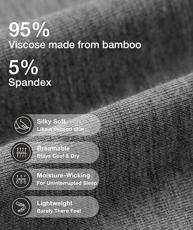 GYS Viscose from Bamboo Women's Pajama Sets Super Soft Long Sleeve Sleepwear Comfy Winter Pjs Sets S-4X