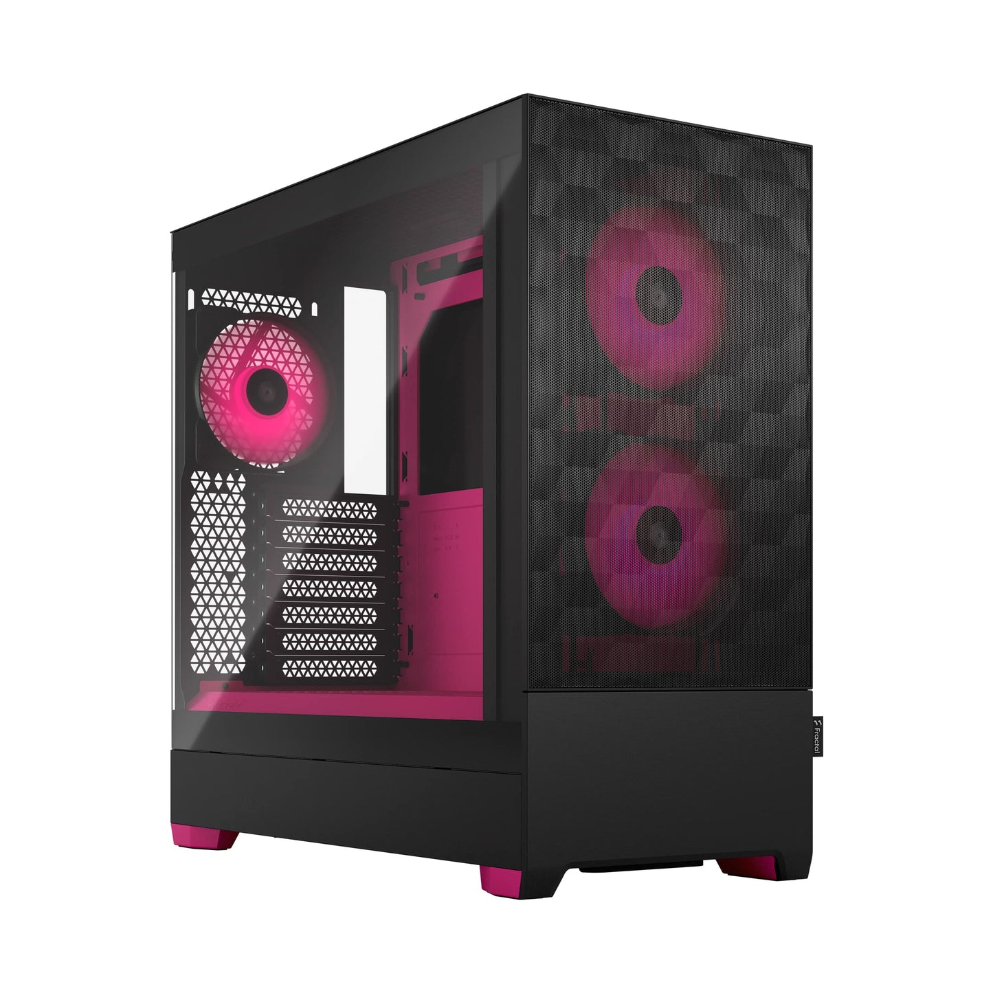 Fractal Design Pop Air Rgb Magenta Core Tempered Glass Clear Tint