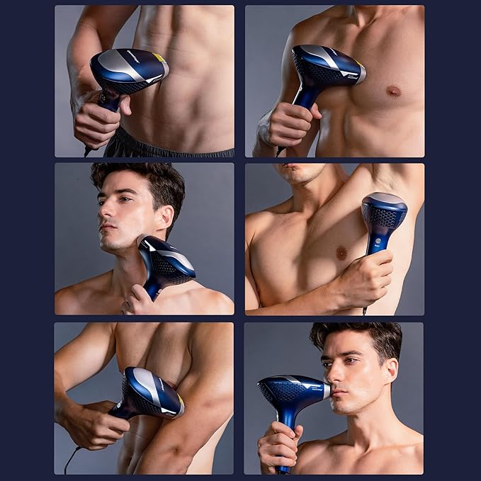 Diode Laser Hair Removal, Hair Removal Device for Skin Tone 1-5, Permanent Reduction in Hair Regrowth, Home-use Wide-Angle 810nm Laser Hair Removal Device