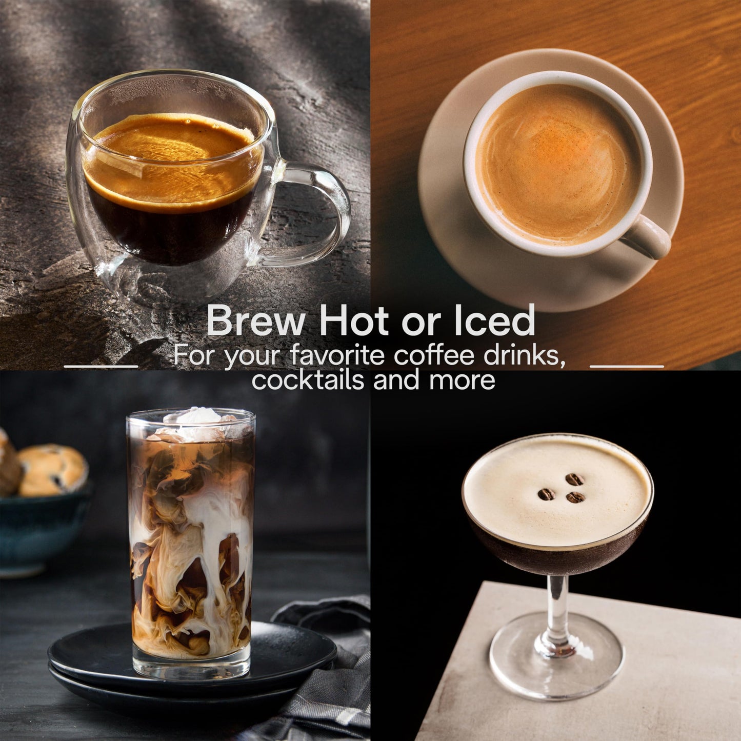 De'Longhi Rivelia Automatic Espresso Machine, Grinder & Frother, Easy Bean Switching, Beige