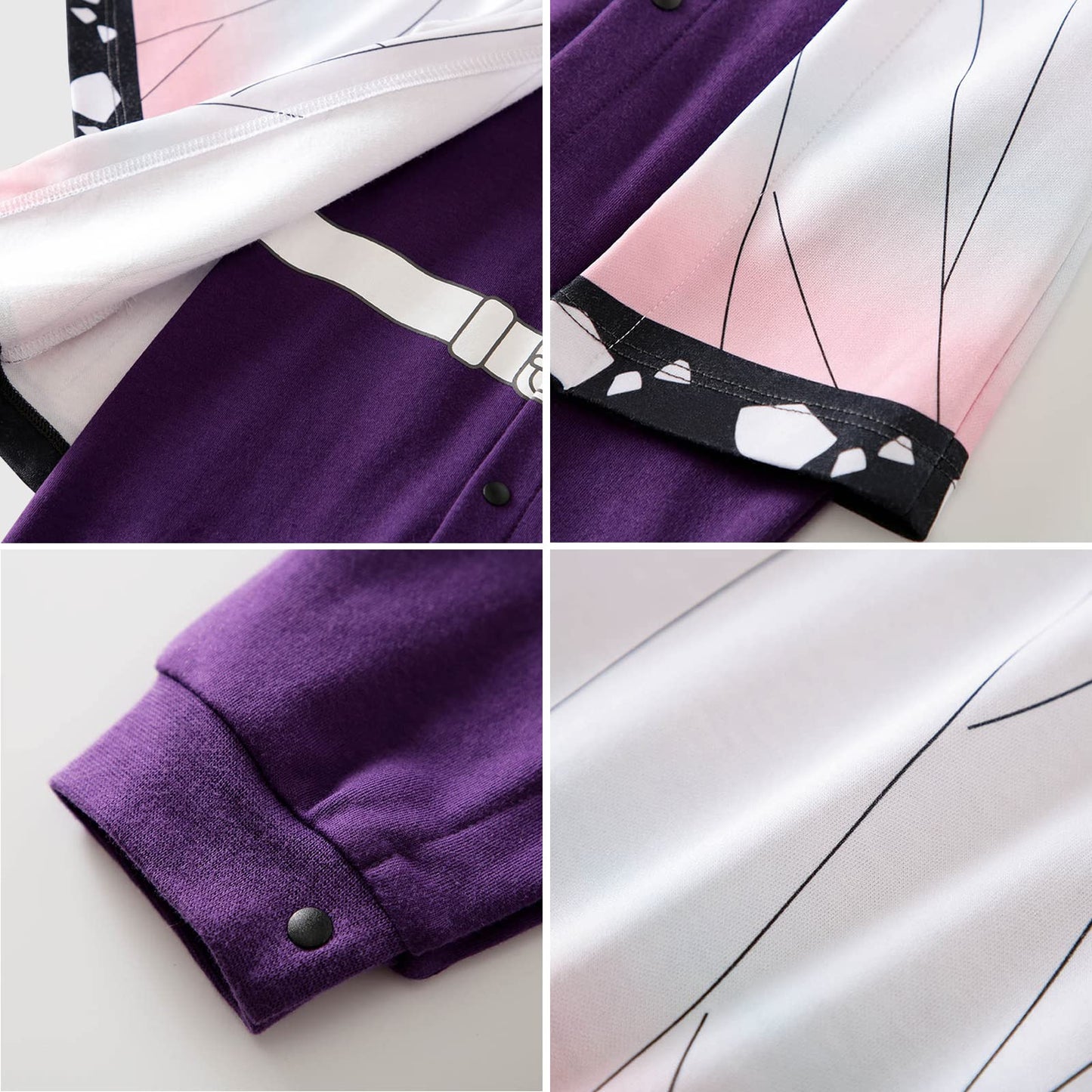 UNGGOY Newborn Baby Jumpsuit Long Sleeve Cute Cartoon Anime Jumpsuit Toddler Cosplay Clothes Romper White 12-24 Months