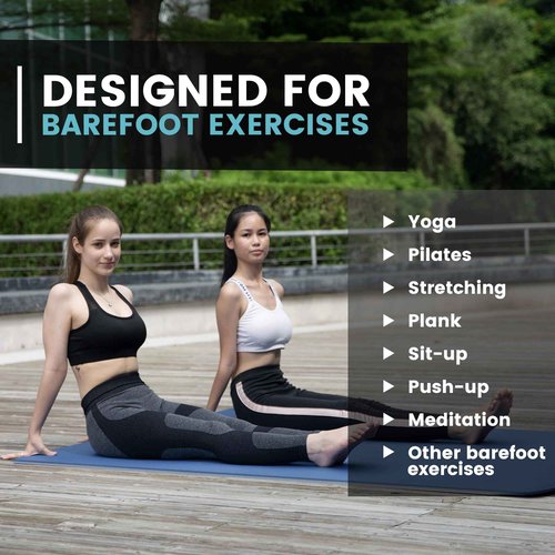 UMINEUX Large Yoga Mat for Men and Women - 6'x4'x10mm, Extra Thick TPE Fitness Mat for Home Gym Workout, Non-Slip, Exercise Mat for Yoga, Pilates, Stretching, Meditation