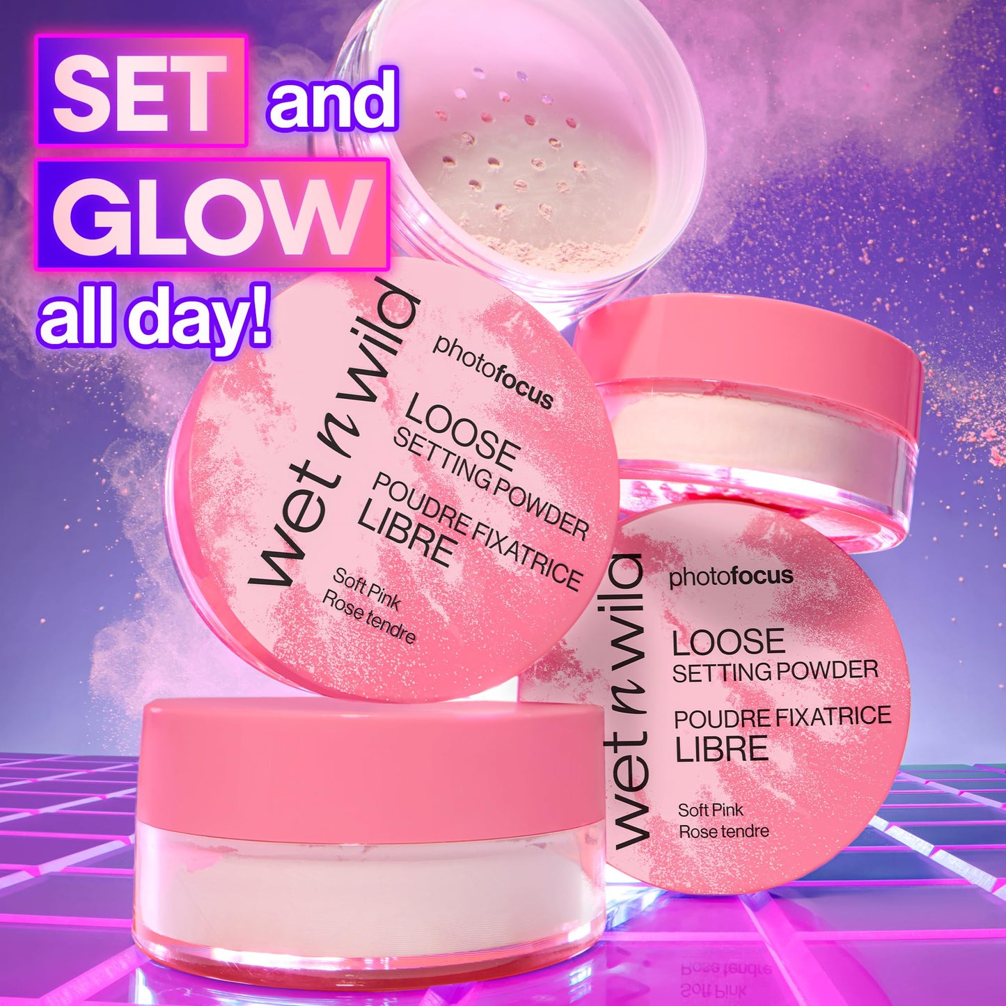 wet n wild Photo Focus Loose Setting Powder, Lightweight Silky Formula, Radiant Tint for a Luminous Glow, Blurring & Oil-Control
