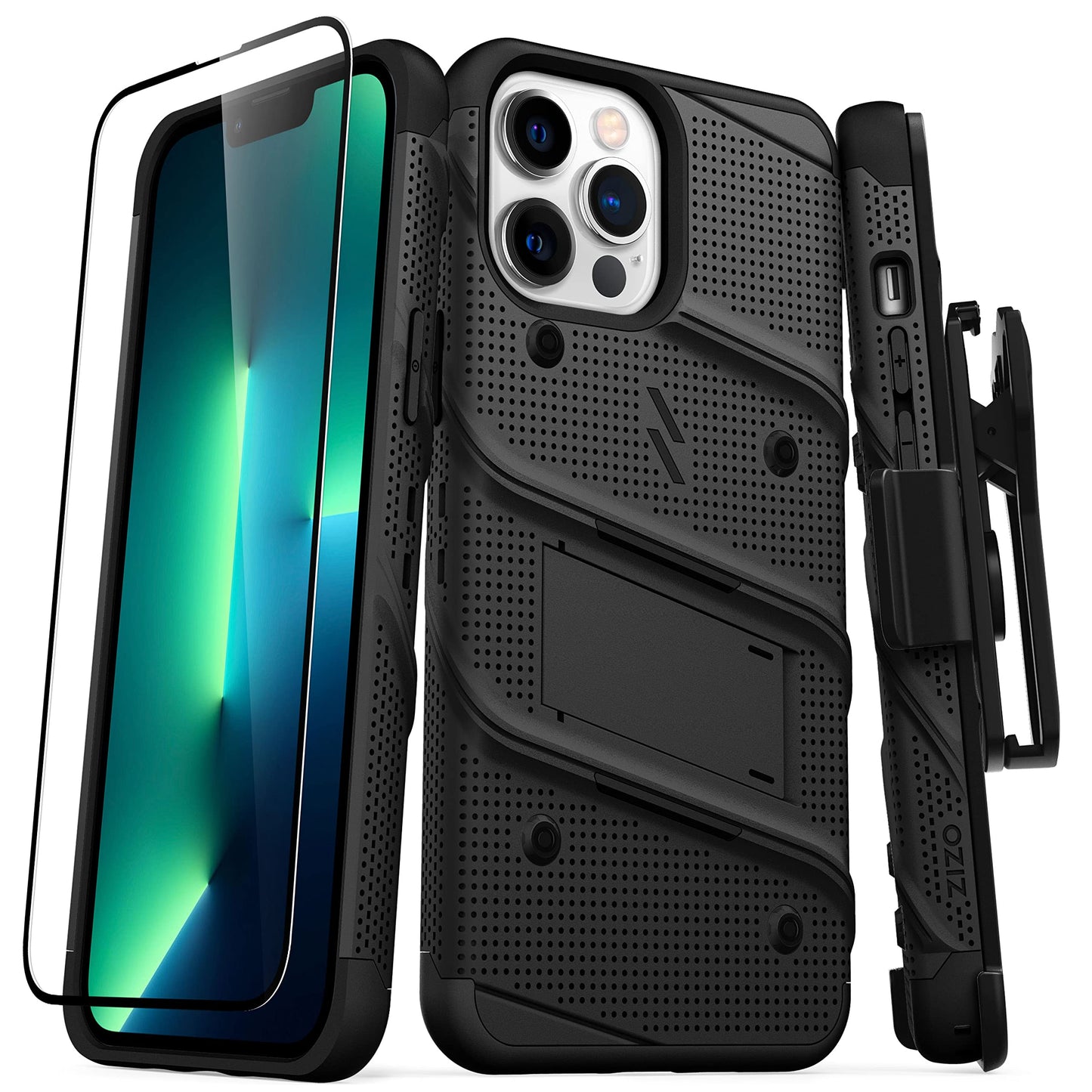 Zizo Bolt Bundle Iphone 13 Pro Max Case - Black