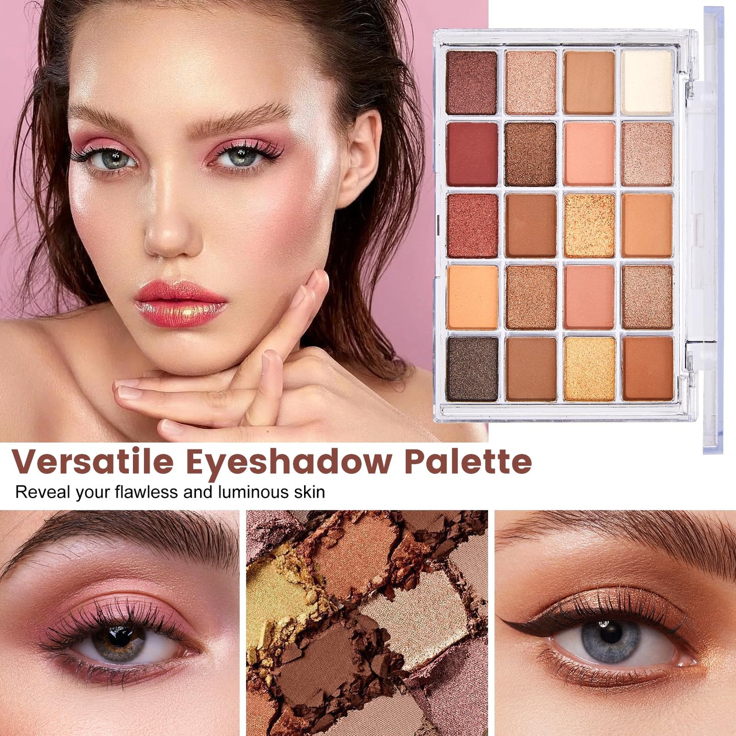 All in One Makeup Kit for Women Full Kit, Make Up Gift Set, Makeup Essential Bundle Includes Foundation Eyeshadow Palette Concealer Lipstick Eyeliner Eyebrow Stencils Mascara Cosmetic Brush Set