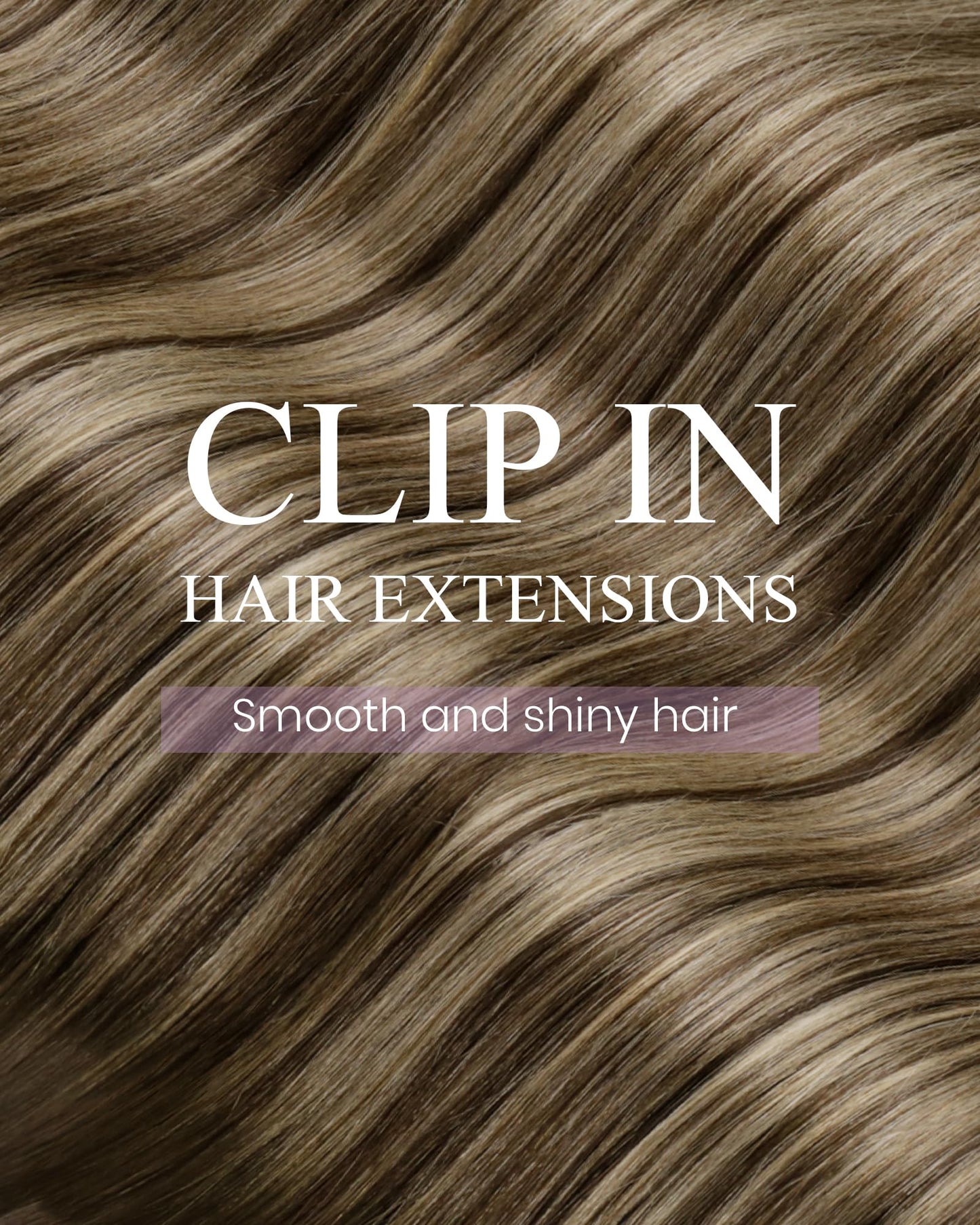 LaaVoo Clip in Hair Extensions Human Hair Balayage Hair Extensions Clip ins Brown Fading to Caramel Blonde Mix Brown 14 Inch 7pc
