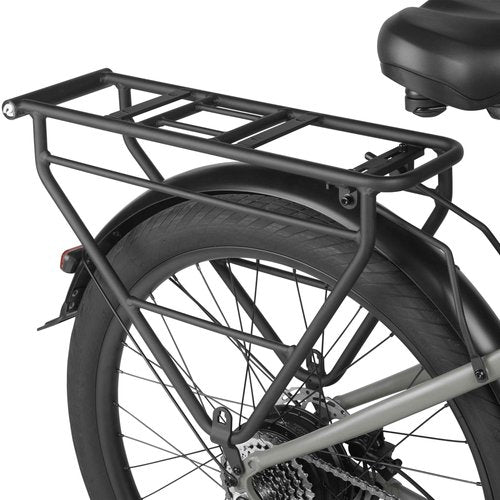 Retrospec Haul Wide Electric Rear Bike Rack 55 LB Cargo Capacity Aluminum Rear Rack for Electric Bike