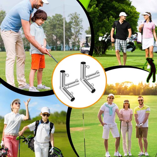 Blulu 10 Pieces 3/4'' Golf Frame Corner Kit DIY Canopy Fittings with Threaded Eye Bolts for EMT Conduit 10' l x 10' W x 10' H Practice Cages and Nets Backyard Indoor Outdoor Home, Silver