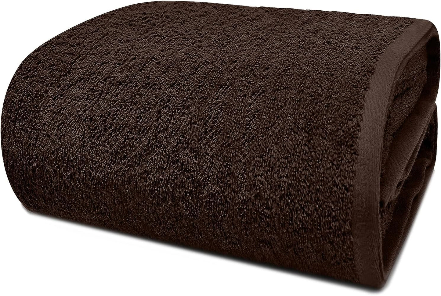 DAN RIVER Pack of 1 Bath Sheet 40x80 Inches, Oversized Bath Sheets Towels for Adults, Fluffy and Soft Plush Towels - Brown