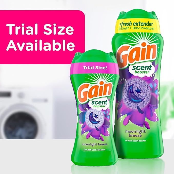 Gain In-Wash Laundry Scent Booster, Moonlight Breeze Scent, 24.0 OZ, Fresh Extender + Odor Protection