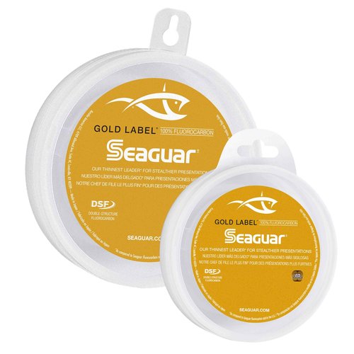 Seaguar Gold Label 100% Fluorocarbon Fishing Line leader, 60lb Break Strength, 50yds, Clear - 60GL50