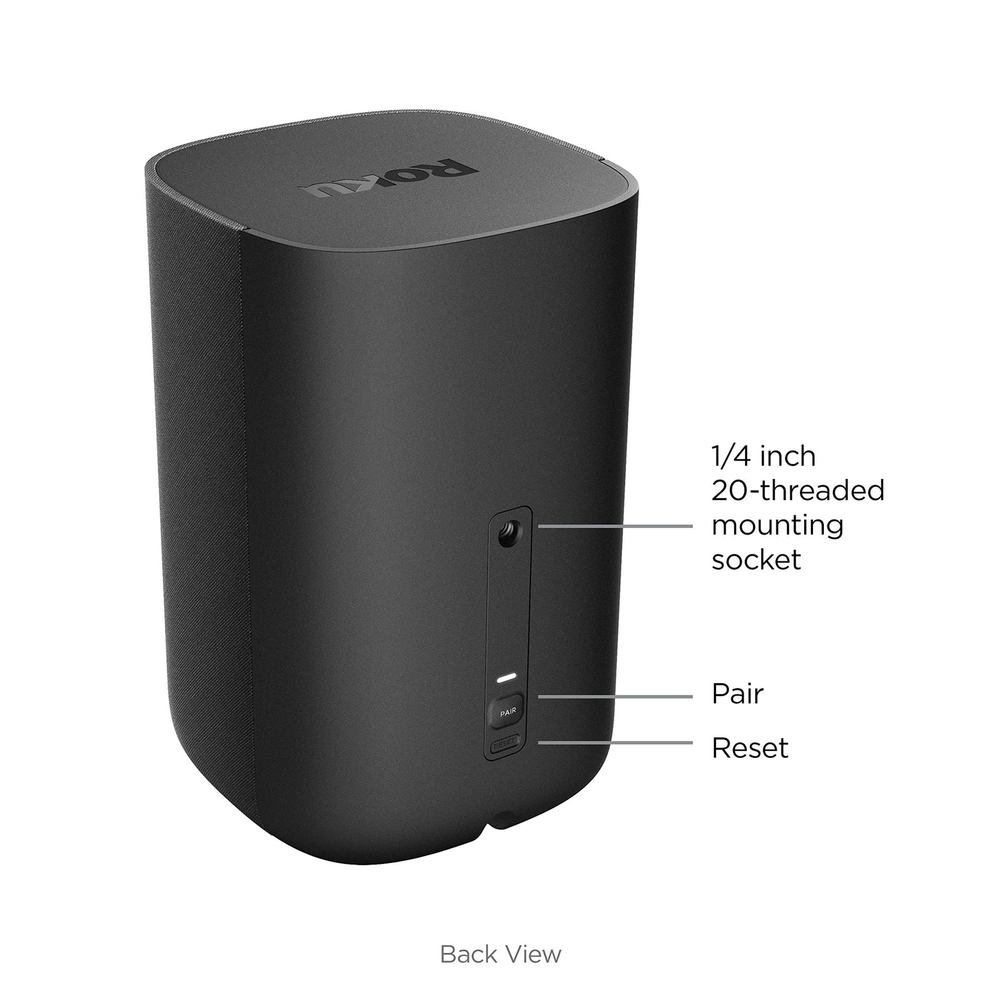 Roku Wireless Speakers - Set of 2 (Pack of 1) - Compatible with Roku TV, Streambar, and Streambar Pro (SE is not compatible)