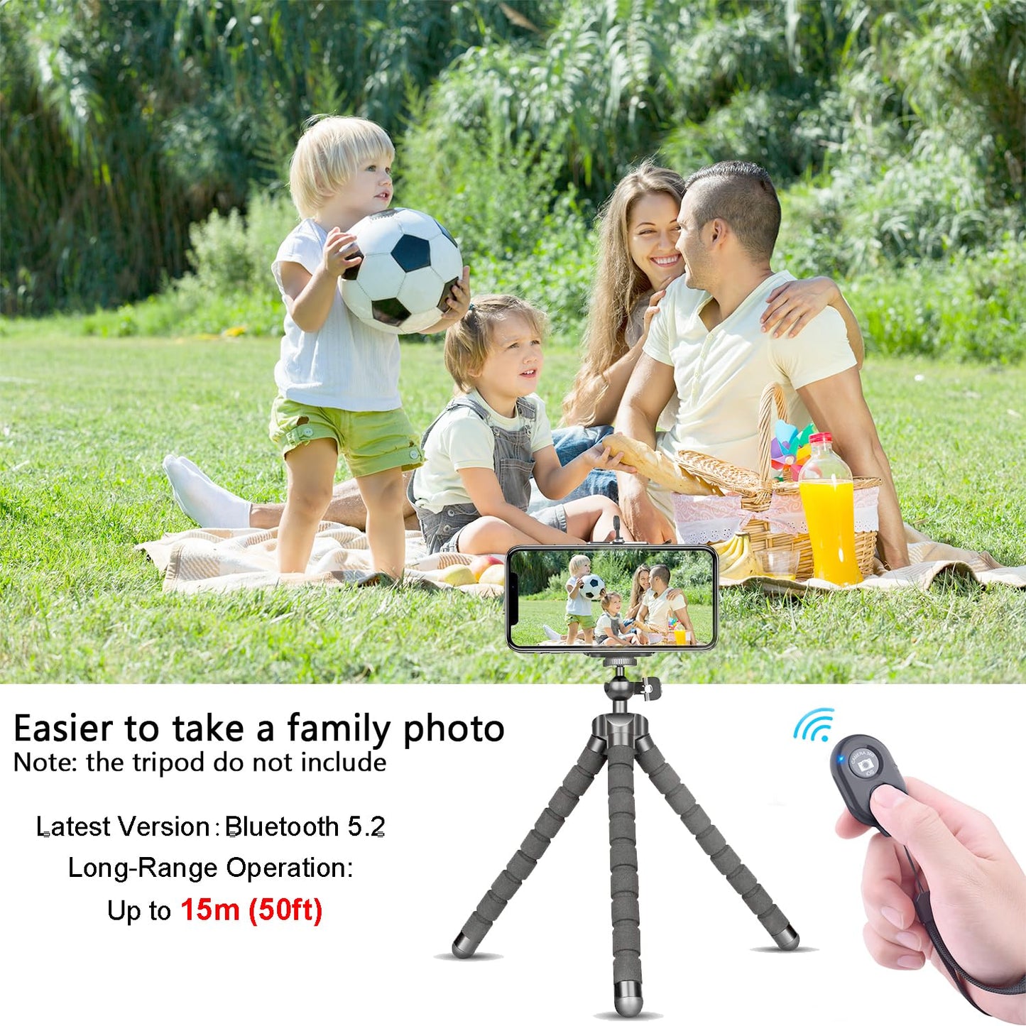 Cellphone Remote Shutter For Smartphones And Tablets, Aoqiyue Wireless Camera Remote Control Compatible With Iphone/Android Cell