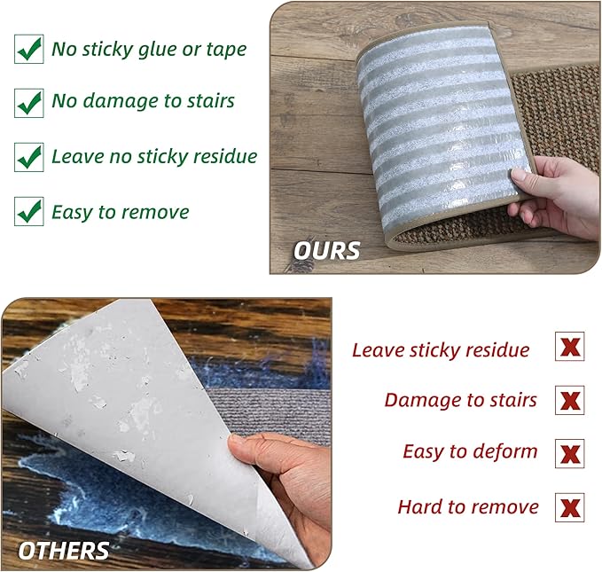 BEQHAUSE Stair Treads for Wooden Steps 28inX9in, Carpet Stair Treads Non Slip Indoor, Machine Washable Stair Runners for Kids Elders and Pets, Carpet for Stair Rugs Mat, TPE Backing, 15pcs, Taupe