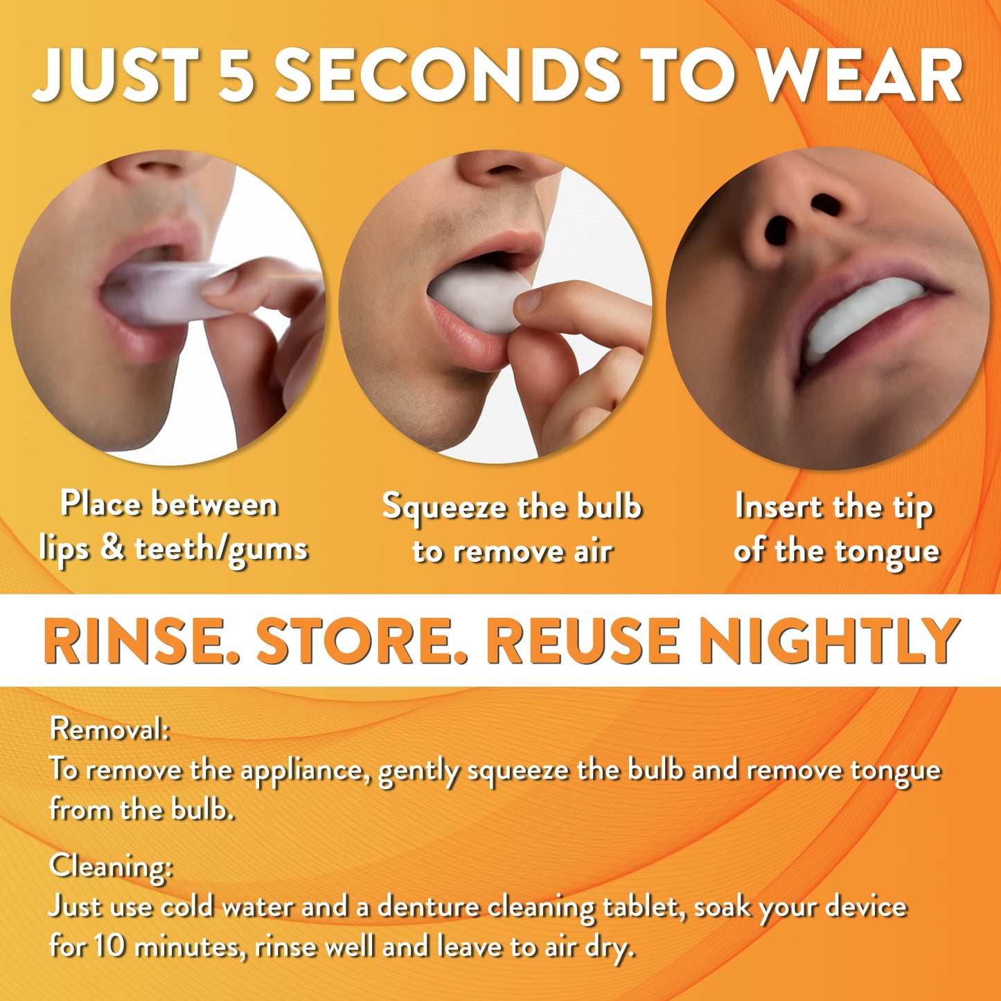 Good Morning Snore Solution Mouth Guard Anti Snoring Devices for Smaller Mouths - FDA Cleared Snoring Aid for Young Adults - Made in USA