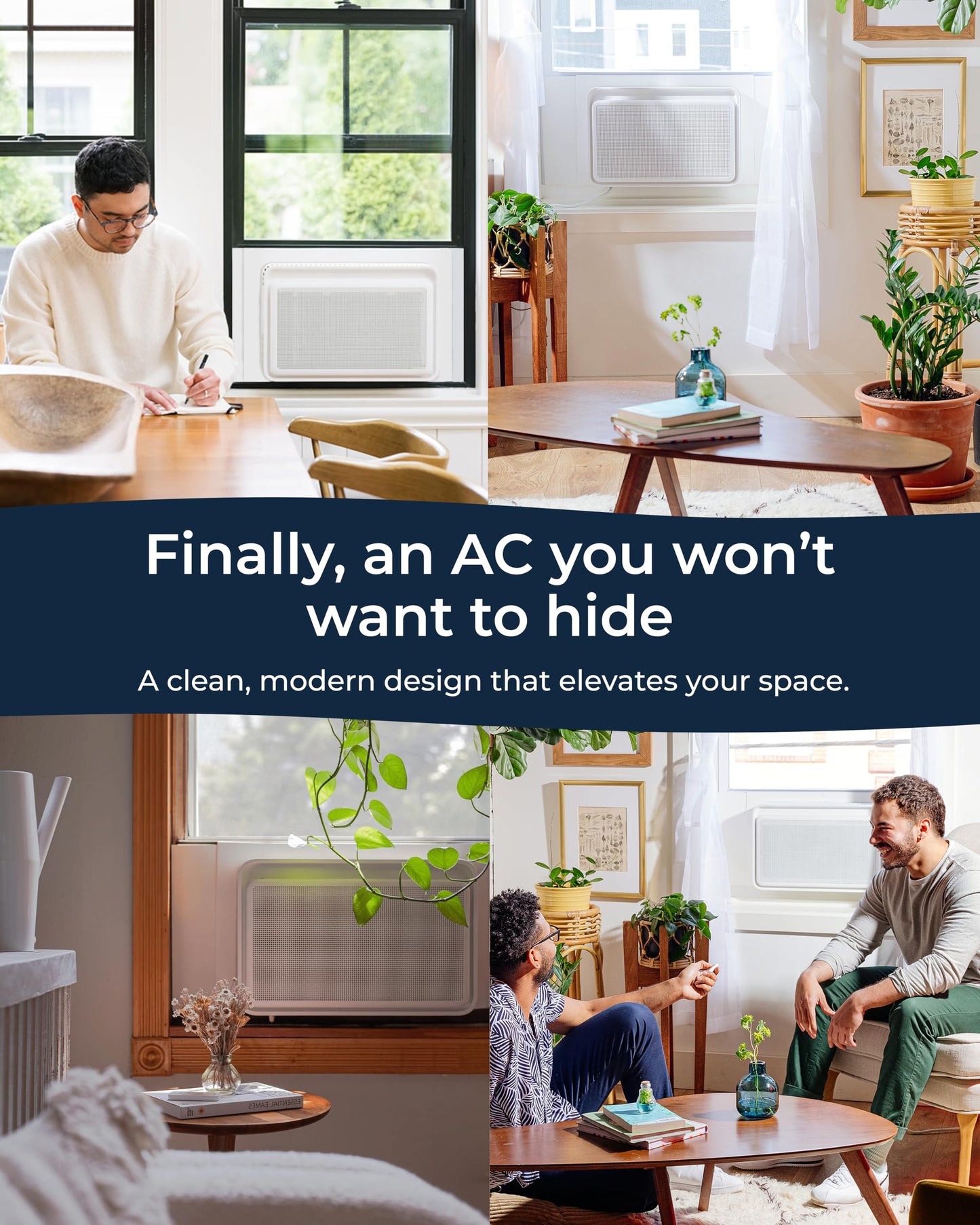 Windmill Window Air Conditioner - Quiet & Smart, Easy Install, Voice-Enabled, Remote & App Control AC Unit - 8,000 BTU Inverter w/WhisperTech