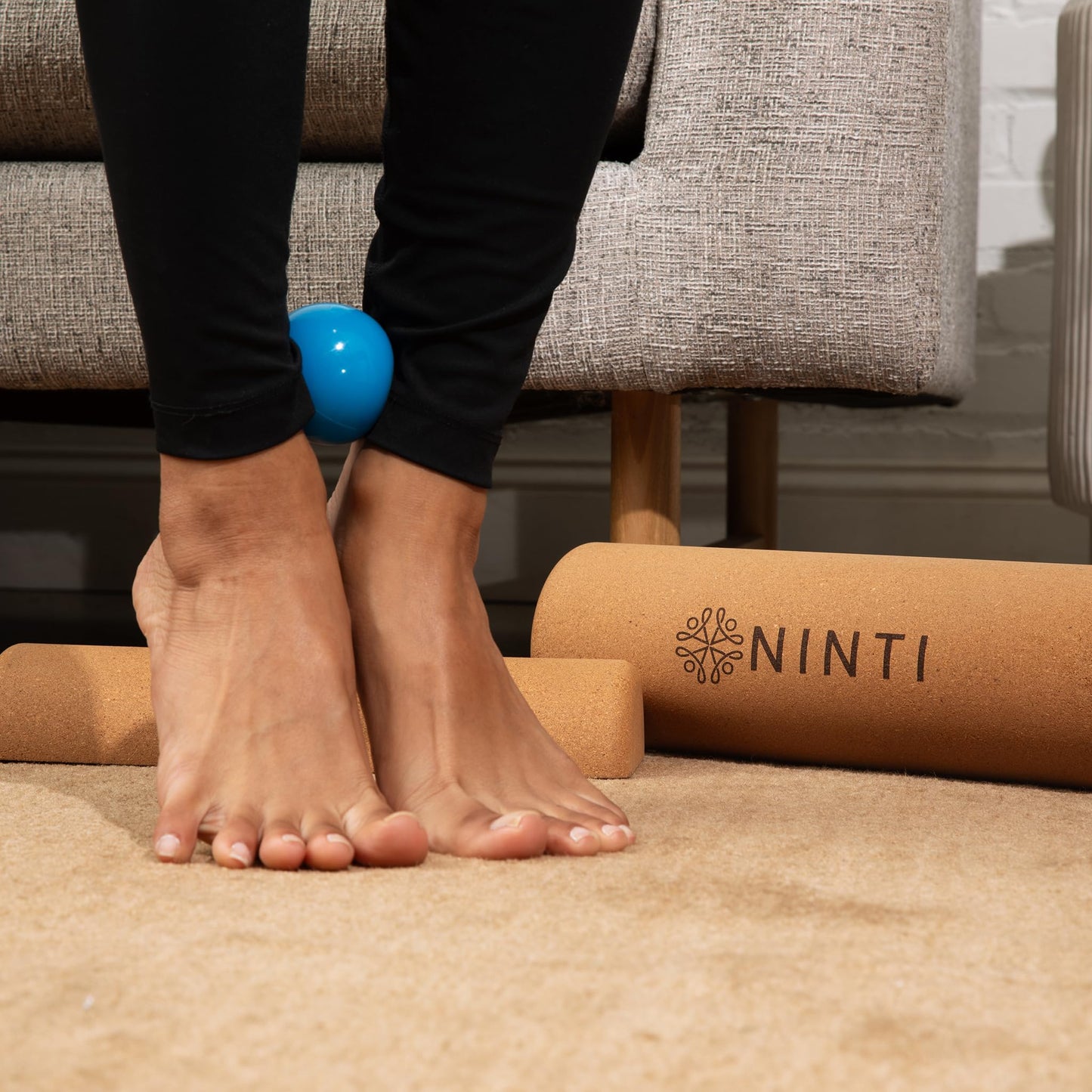 Ninti Balance Board - Premium Cork Balancing Board & Foot Strengthener for Enhanced Foot Function | Unique Design for Balance Stability & Foot Strength | Improve Mobility & Prevent Falls | Balance Trainer