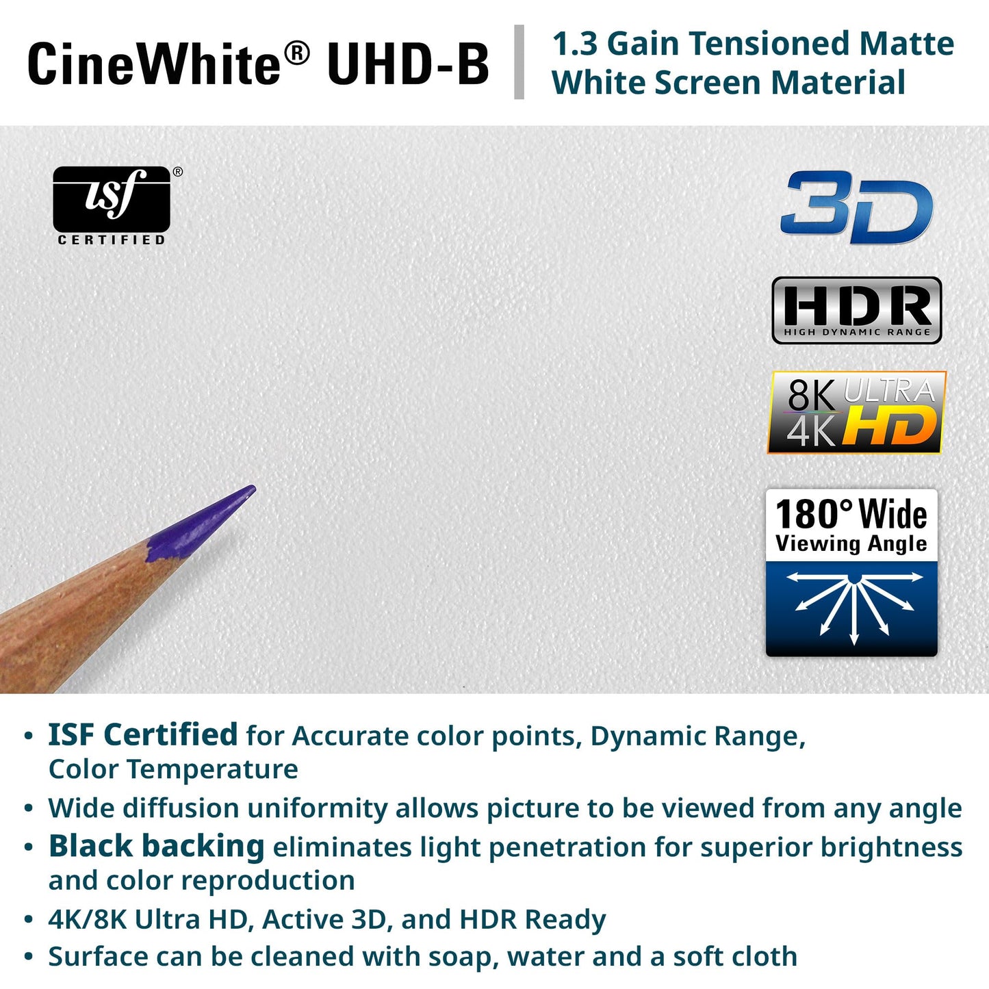 Elite Screens 200 inch Projector Screen 16:9, Wall Mounted Fixed Frame , 8K/4K UHD & Active 3D Ready, ISF-Certified Material for Home Theater, Office & Indoor Presentations, Sable Frame 2, ER200WH2