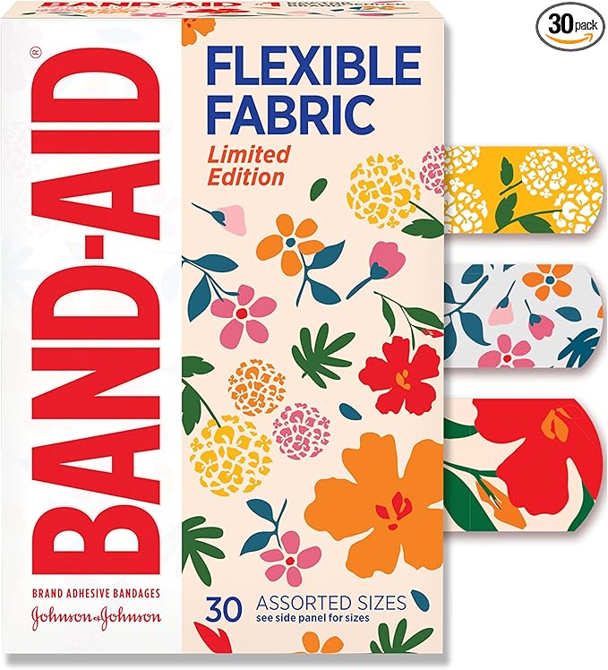 Band-Aid Brand Flexible Fabric Adhesive Bandages, Comfortable Flexible Protection & Wound Care for Minor Cuts & Scrapes, F...